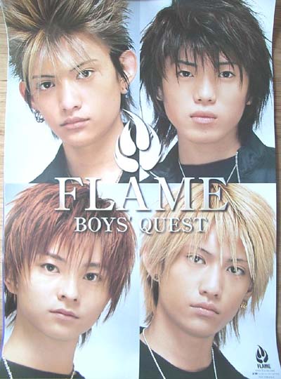 FLAME 「BOYS' QUEST」のポスター