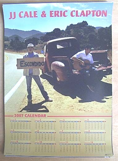 JJ Cale & Eric Clapton 2007カレンダーのポスター