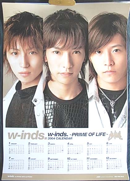 w-inds 「PRIME OF LIFE」 2004カレンダーのポスター