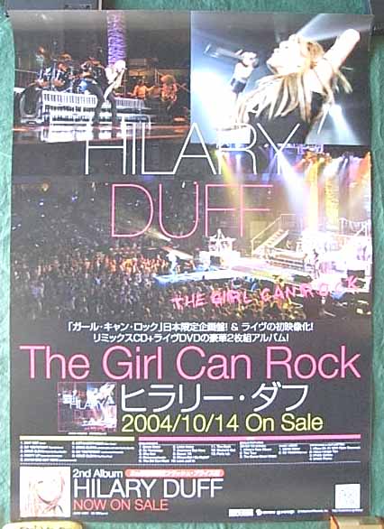 ヒラリー・ダフ 「The Girl Can Rock」のポスター